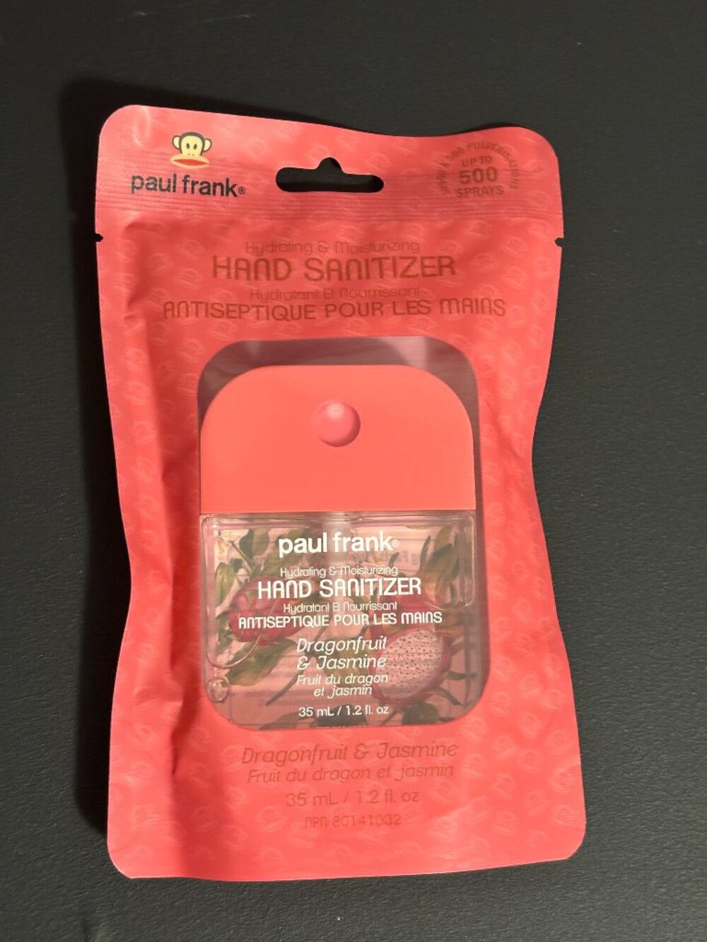 NWT PAUL FRANK branded hand sanitizer